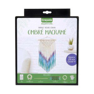 New Crayola DIY Macrame Wall Hanging Kit Ombre